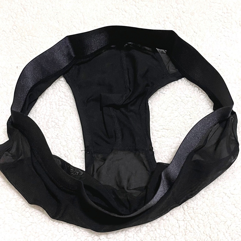Jockmail Large (30-32) Mens Black Sheer Mesh Briefs Low Rise Underwear JM334 NEW - Picture 6 of 9
